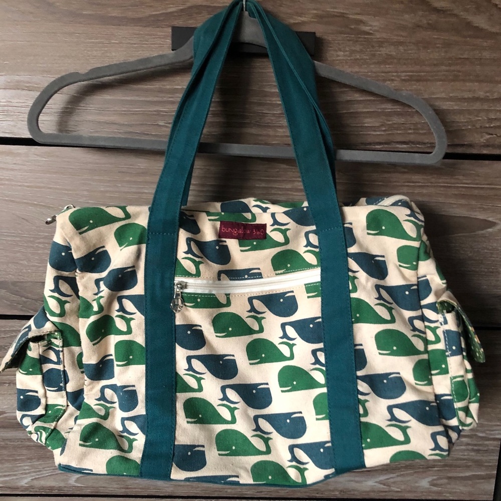 Bungalow 360 Cotton Canvas Whale Bag